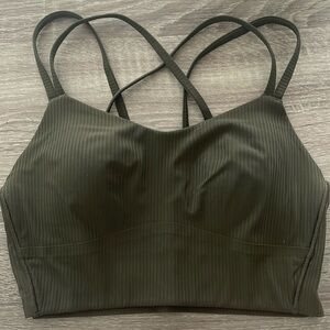 Lululemon Like A Cloud Ribbed Longline Bra B/C cup